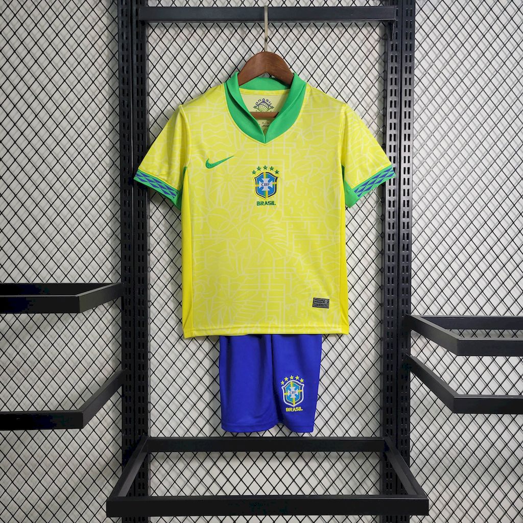 Maillot enfant domicile Brazil 2024-25