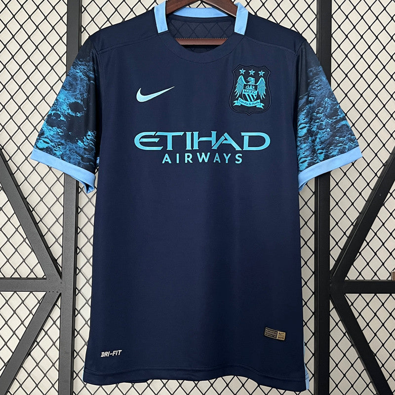 Maillot Man City exterieur retro blue 2015-16